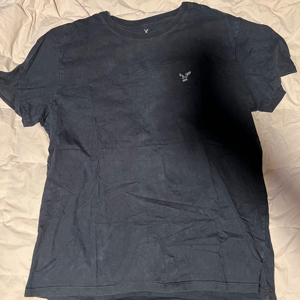 Black American Eagle T Shirt